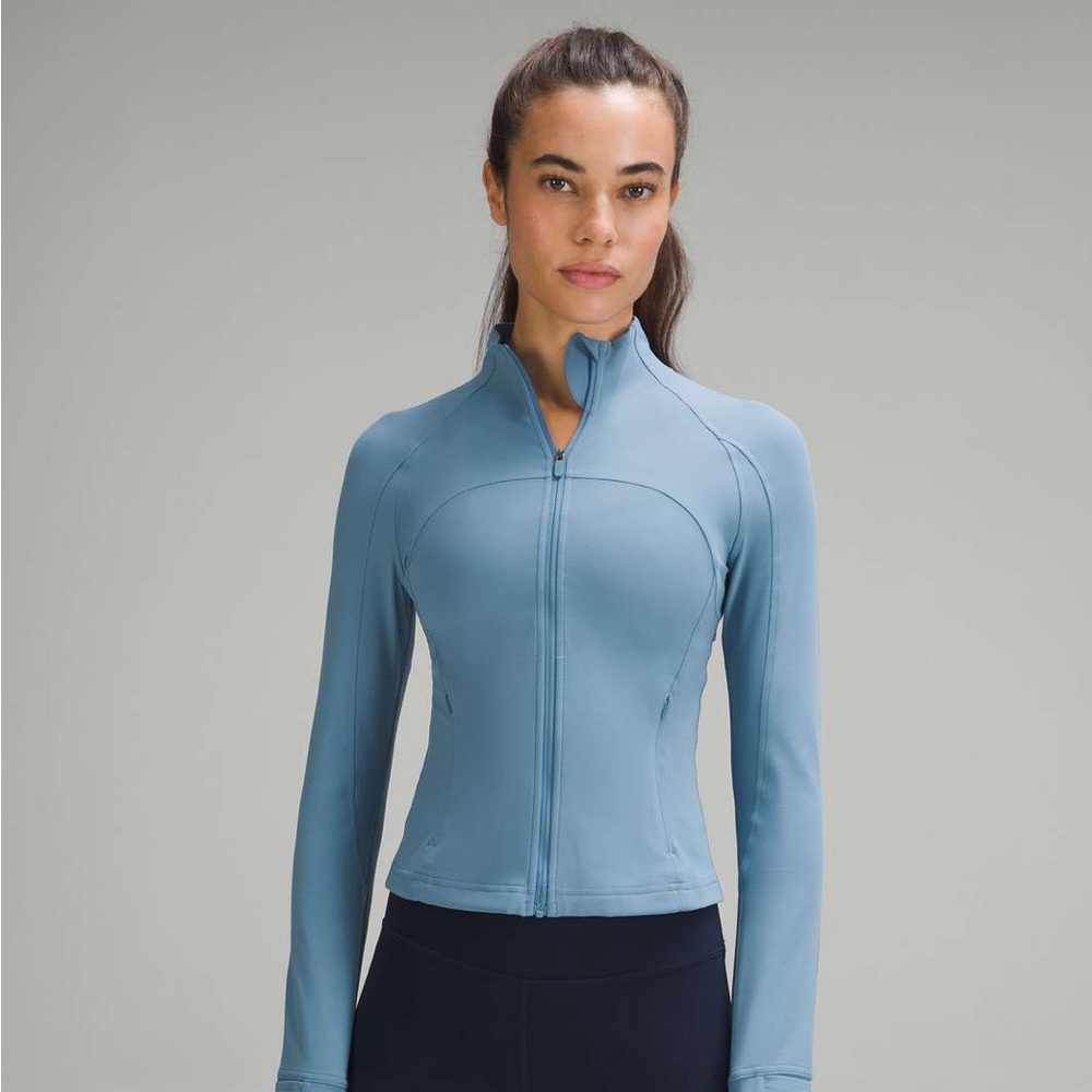 Lululemon Define Jacket Cropped Nulu - Utility blue NWOT